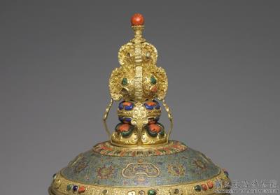 图片[3]-Milk tea jar in cloisonne enamels, Qing dynasty, Qianlong reign (1736-1795)-China Archive